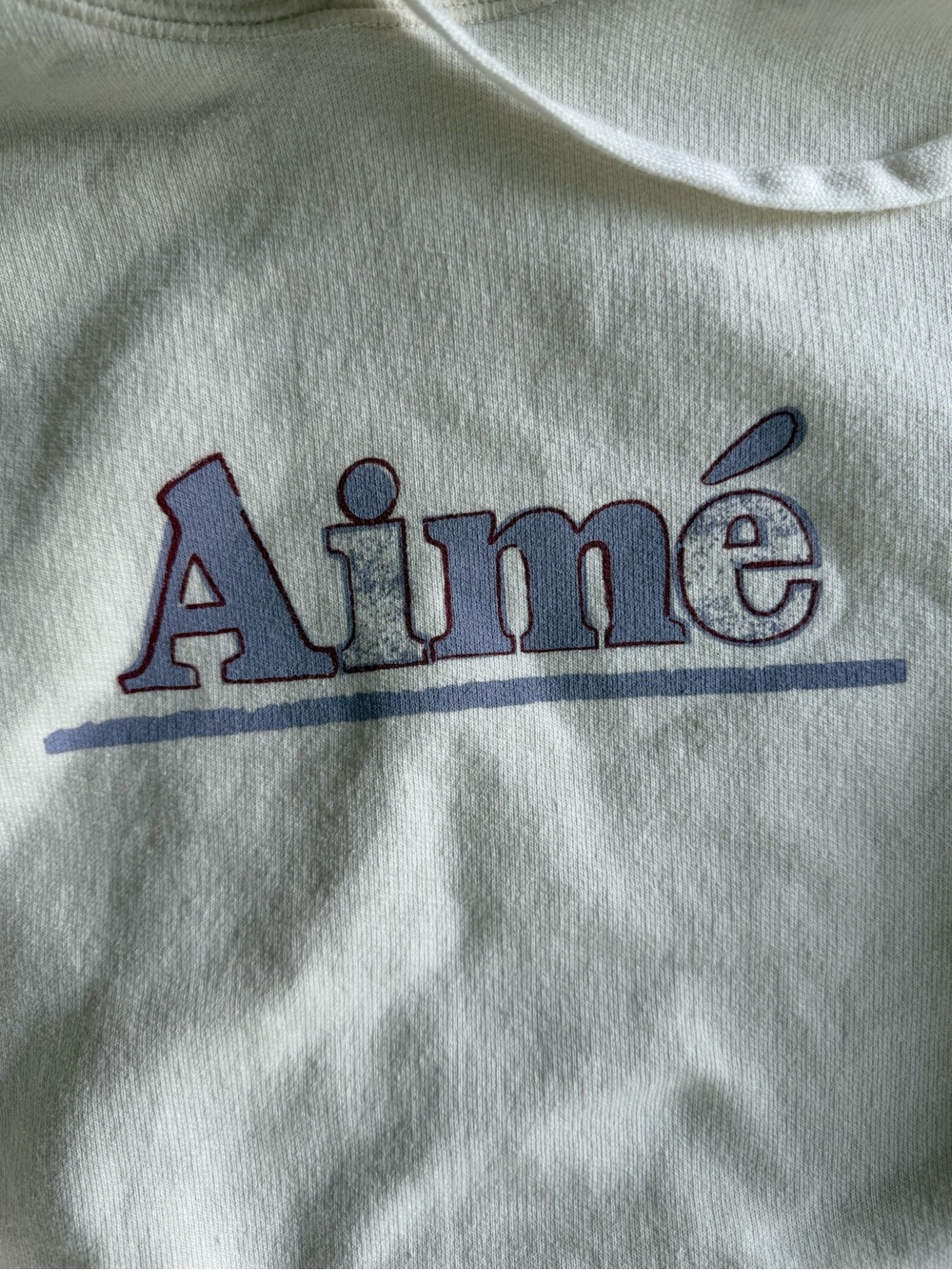 Aimé Leon Dore Aimé Logo Hoodie Cream Size Medium - Picture 2 of 4
